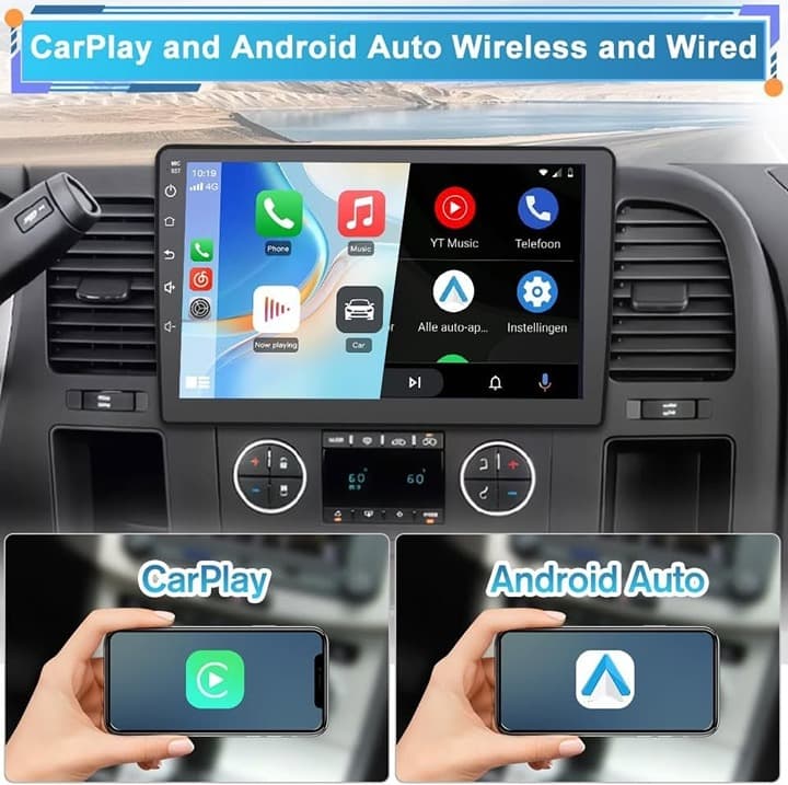 Chevy Silverado Tahoe GMC Yukon Sierra 10.1" Car Radio 2+32G CarPlay GPS BT WiFi - Thumbnail 6