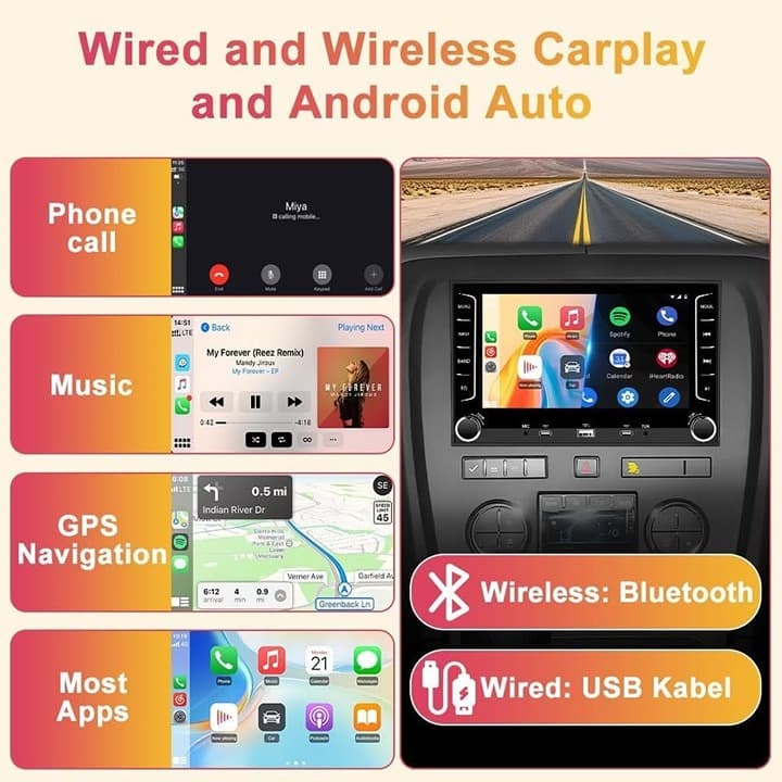 Android 13 Car Radio 2GB+64GB for Chevy Silverado GMC Sierra Yukon 2007–2013 BT - Thumbnail 5