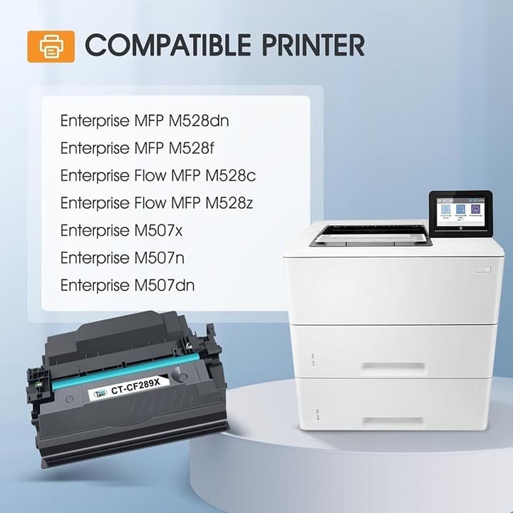 89X 89A CF289X Black Toner 2‐Pack for HP LaserJet Enterprise M507 M528 Series - Thumbnail 7