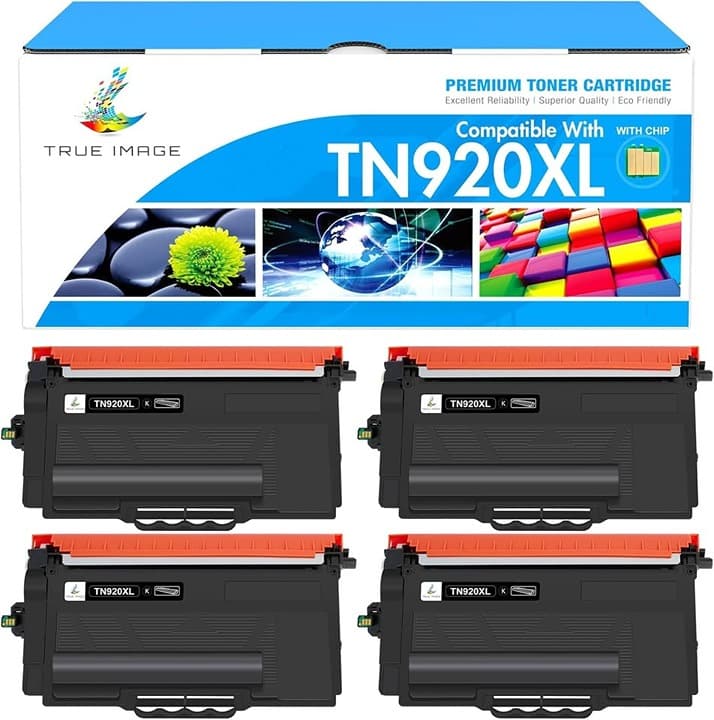 TN920XL TN920 Toner for Brother HL-L6210DW HL-L5210DW High Yield Black 4 Pack - Thumbnail 4