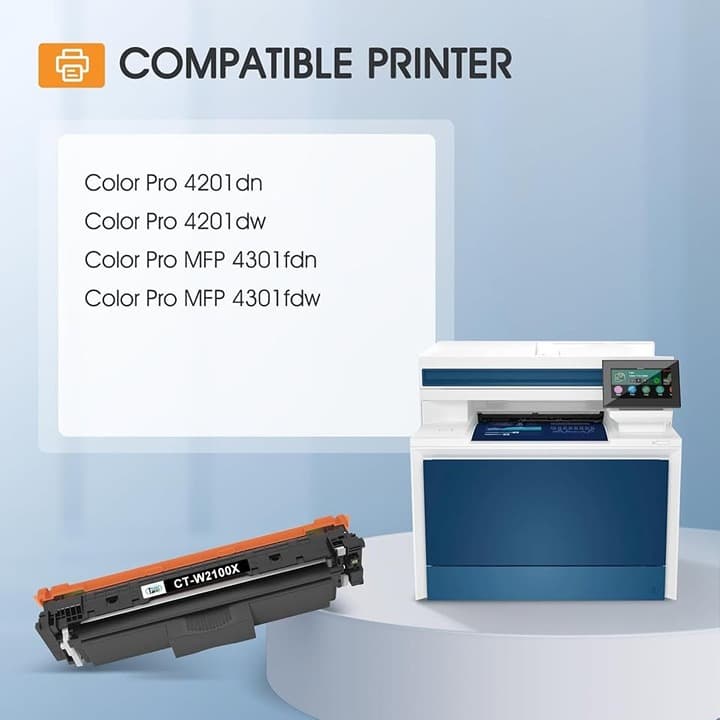 210X 4PK Toner for HP 4301fdw 4201dw 210X/210A W2100X High Yield with Chip - Thumbnail 5