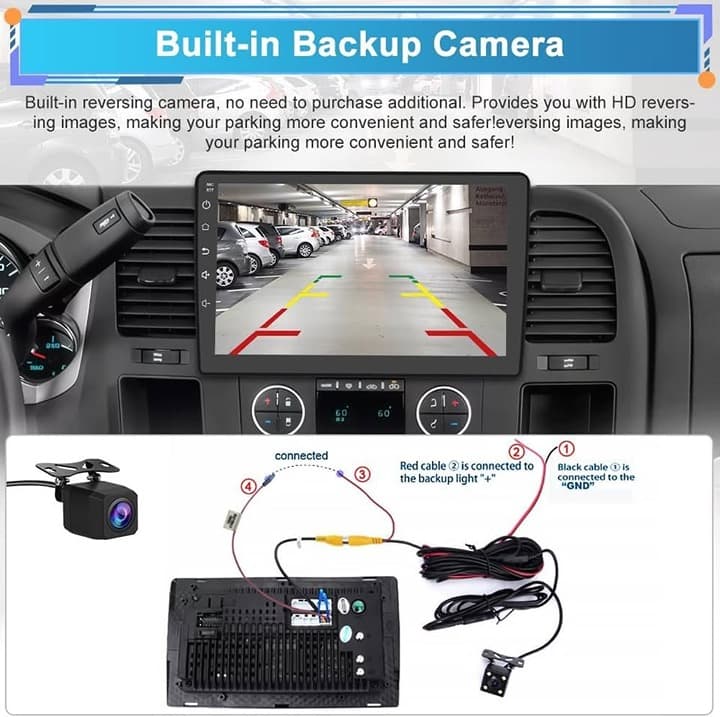 Chevy Silverado Tahoe GMC Yukon Sierra 10.1" Car Radio 2+32G CarPlay GPS BT WiFi - Thumbnail 7
