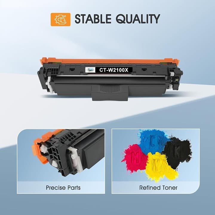 210X 4PK Toner for HP 4301fdw 4201dw 210X/210A W2100X High Yield with Chip - Thumbnail 7