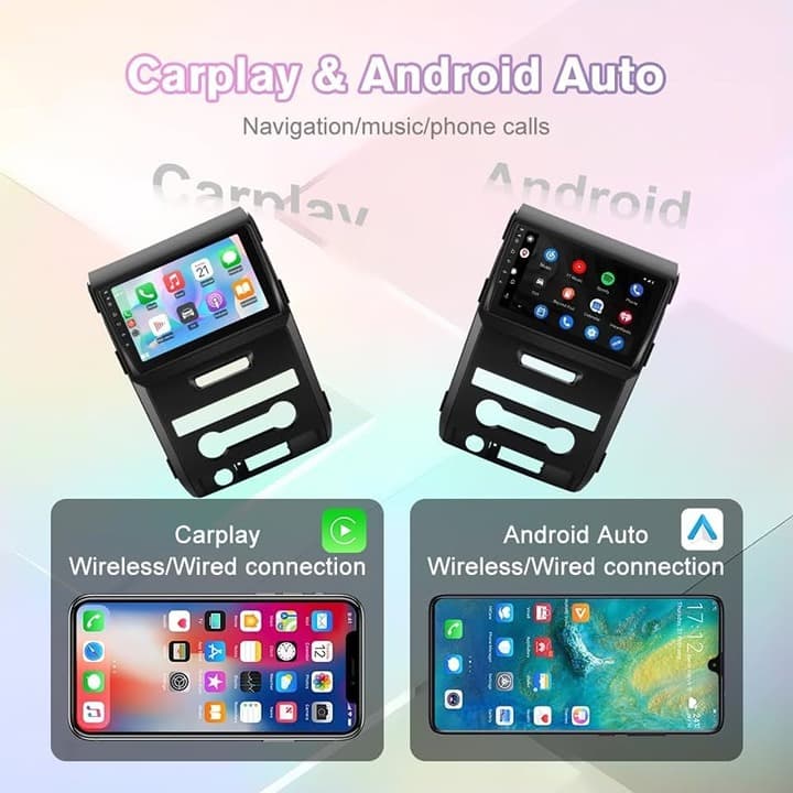 Junsun 9" Android Car Stereo for Ford F150 2009-2012, Wireless CarPlay, 32GB - Thumbnail 7