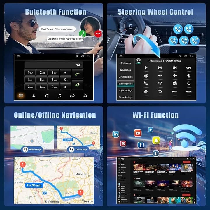 TukboTech Android 13 7" Car Stereo GMC Chevy 2003–2006 CarPlay Android Auto Cam - Thumbnail 8