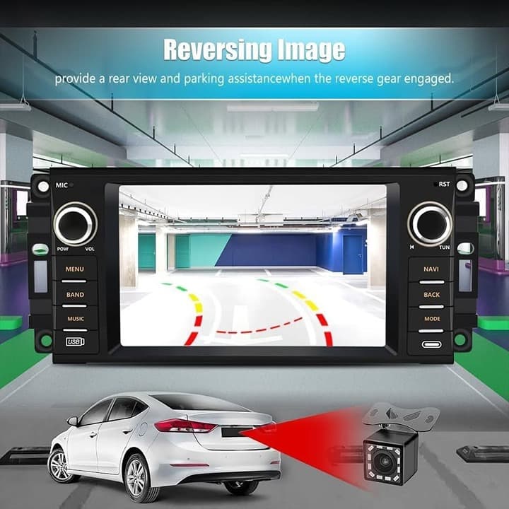 Junsun 7" Android Auto Radio for Dodge Ram 1500 2500 3500 2009-2012 & Jeep Wrang - Thumbnail 8