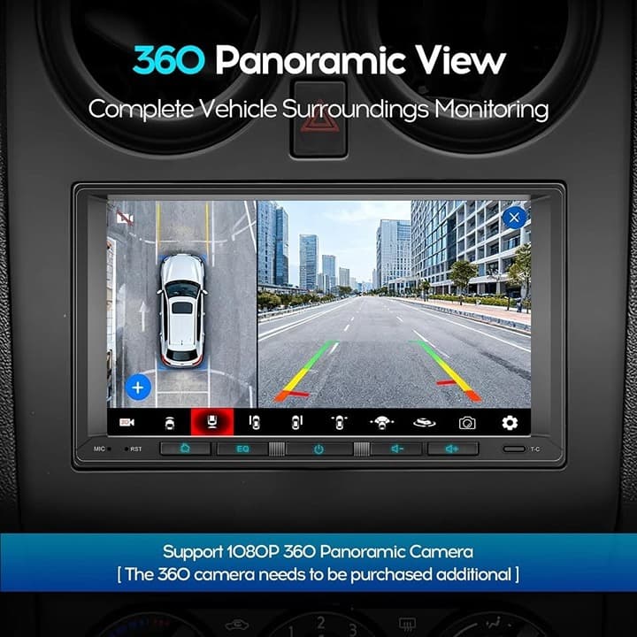 WENMENGDE 7" Android 13 Double DIN Car Stereo 2+32G Wireless CarPlay Android Aut - Thumbnail 7