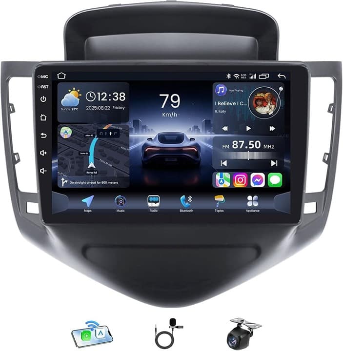 4+64G Android Car Radio Chevy Cruze 2009-2015 CarPlay Android Auto 1280x800 GPS - Thumbnail 4