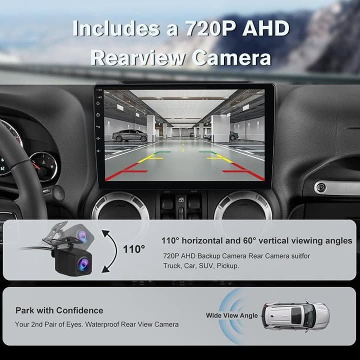 4GB+64GB Android Car Stereo CarPlay GPS BT for Jeep JK 07-18 Dodge Ram 09-12 - Thumbnail 7