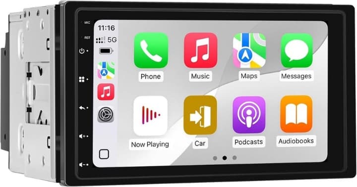 7" Double Din Car Stereo Wireless CarPlay Android Auto AHD Camera FM/AM GPS BT - Thumbnail 4