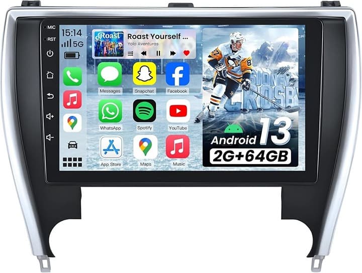 Toyota Camry 2015-2017 10" Android Car Stereo 64G CarPlay Android Auto GPS WiFi - Thumbnail 4
