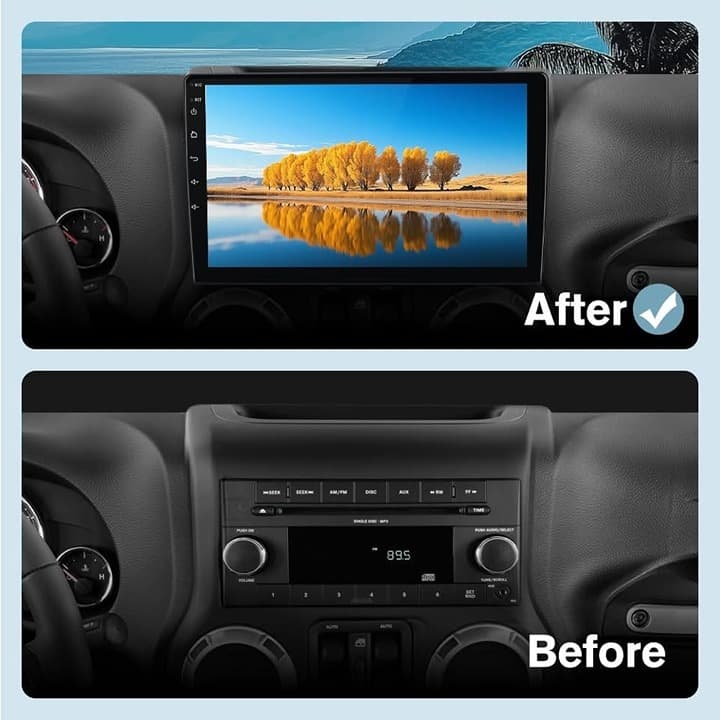 4GB+64GB Android Car Stereo CarPlay GPS BT for Jeep JK 07-18 Dodge Ram 09-12 - Thumbnail 8