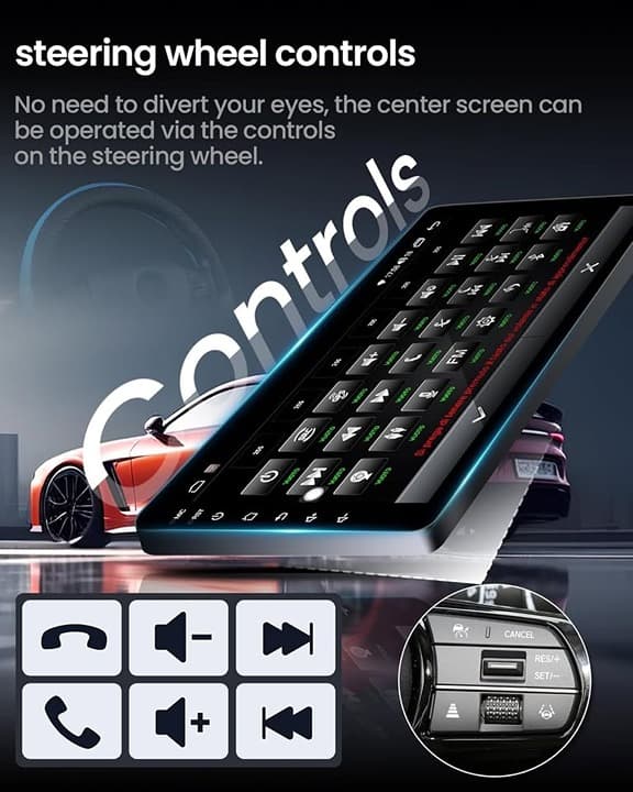 Android 13 10.1" Car Stereo Dodge Ram 1500 2500 3500 09-12 CarPlay GPS BT Cam - Thumbnail 8