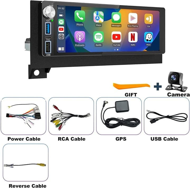6.8" 5G WiFi Car Radio for Dodge & Jeep 2005–2010 CarPlay Android Auto GPS Stere - Thumbnail 7