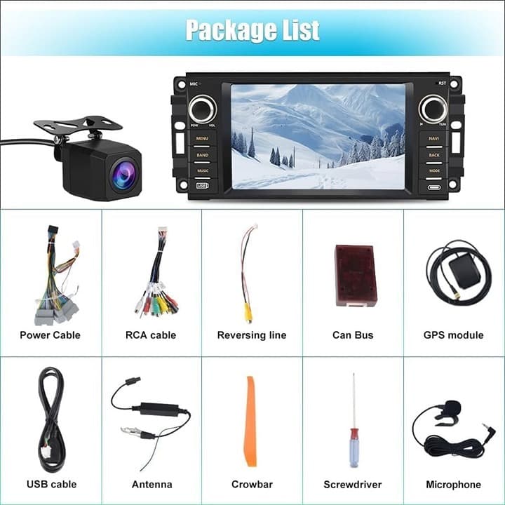 Junsun 7" Android Auto Radio for Dodge Ram 1500 2500 3500 2009-2012 & Jeep Wrang - Thumbnail 9