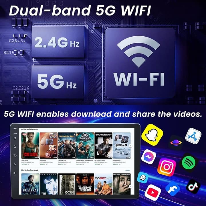 4+64G Android Car Radio Chevy Cruze 2009-2015 CarPlay Android Auto 1280x800 GPS - Thumbnail 9