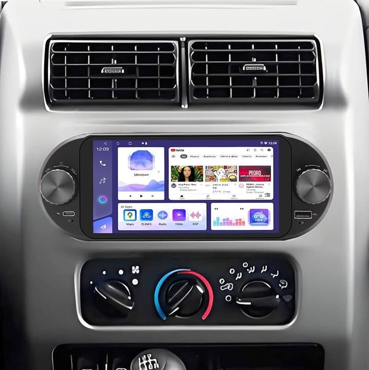 AMEROBO Android 15 Car Radio Wrangler/Ram/Grand Cherokee CarPlay 4+64G 6.6" GPS - Thumbnail 3
