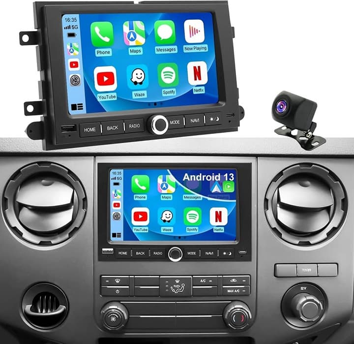 5G WiFi Car Radio Ford F150 04-08 F250 F350 06-16 CarPlay Android Auto GPS - Thumbnail 3