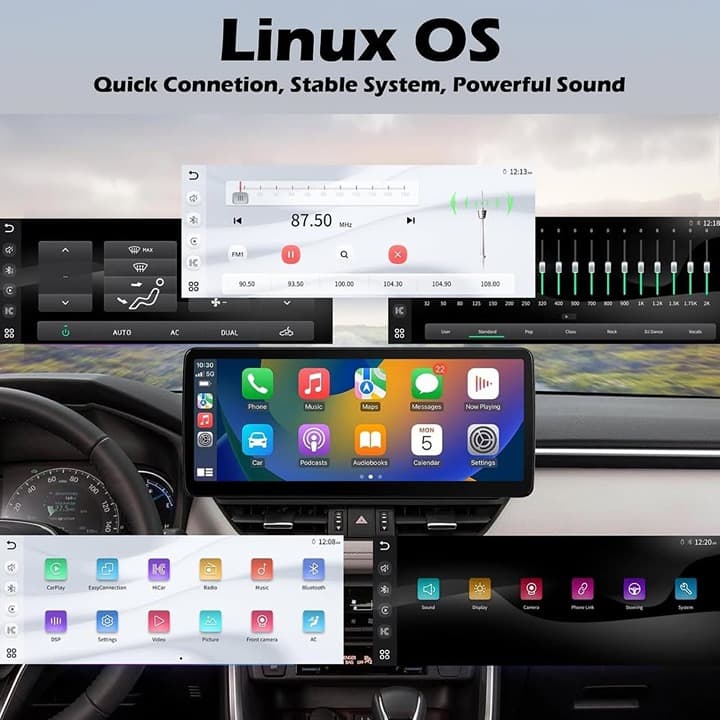 Linux Car Stereo Radio for Suzuki Swift 2011-2016, CarPlay & Android, Touchscree - Thumbnail 5