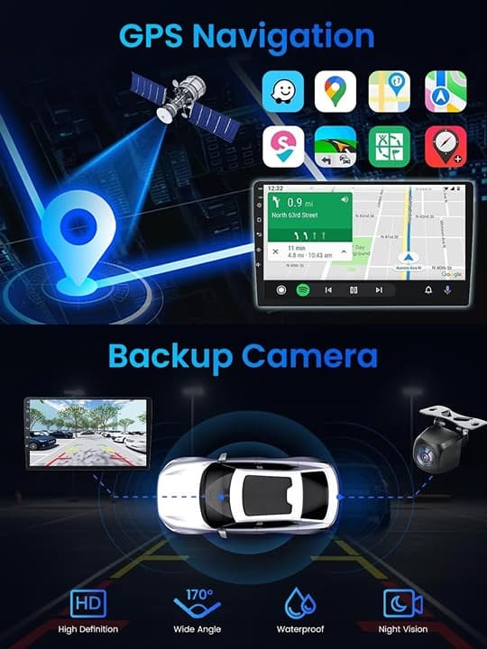 Subaru Forester Impreza WRX 08-12 Android 9" IPS CarPlay GPS WiFi BT Stereo 32G - Thumbnail 6