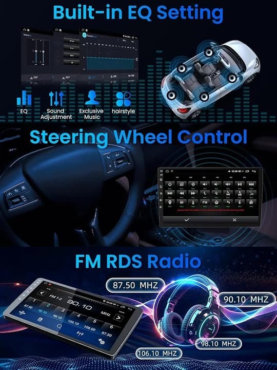 Subaru Forester Impreza WRX 08-12 Android 9" IPS CarPlay GPS WiFi BT Stereo 32G - Thumbnail 5