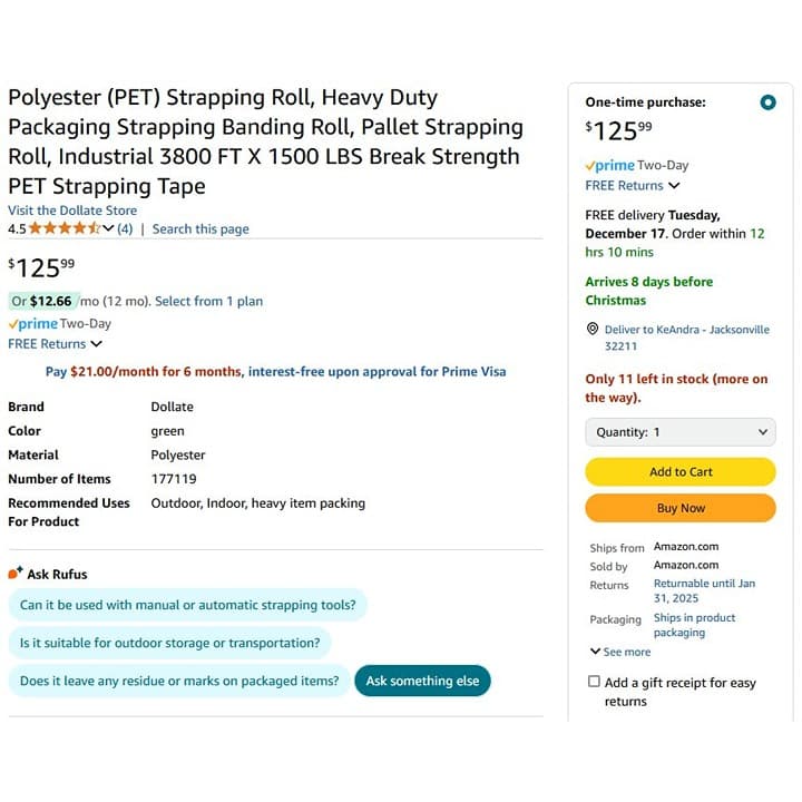 Polyester Strapping Roll (PET) - Thumbnail 7
