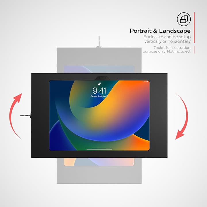 Anti-Theft Wall Mount for iPad 10th Gen 10.9" & A16 11" – Lockable Tablet Holder - Thumbnail 7