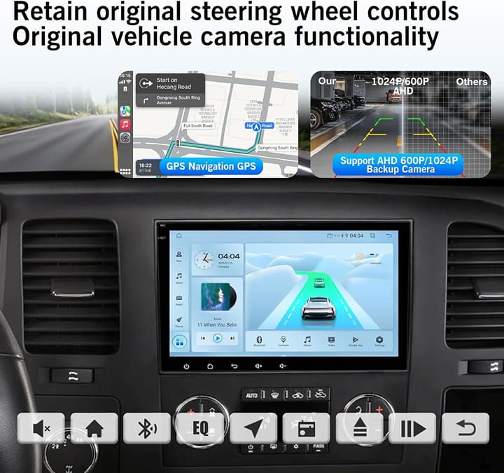 Android 13 8-Core 8" Car Stereo for Chevy Silverado/GMC Sierra/Buick Enclave - Thumbnail 5