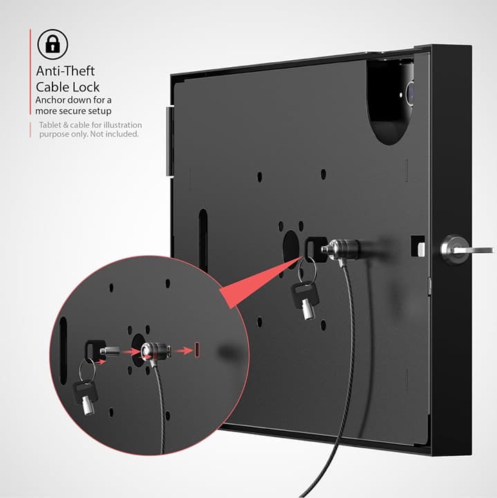 Anti-Theft Wall Mount for iPad 10th Gen 10.9" & A16 11" – Lockable Tablet Holder - Thumbnail 5