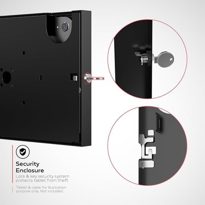 Anti-Theft Wall Mount for iPad 10th Gen 10.9" & A16 11" – Lockable Tablet Holder - Thumbnail 4