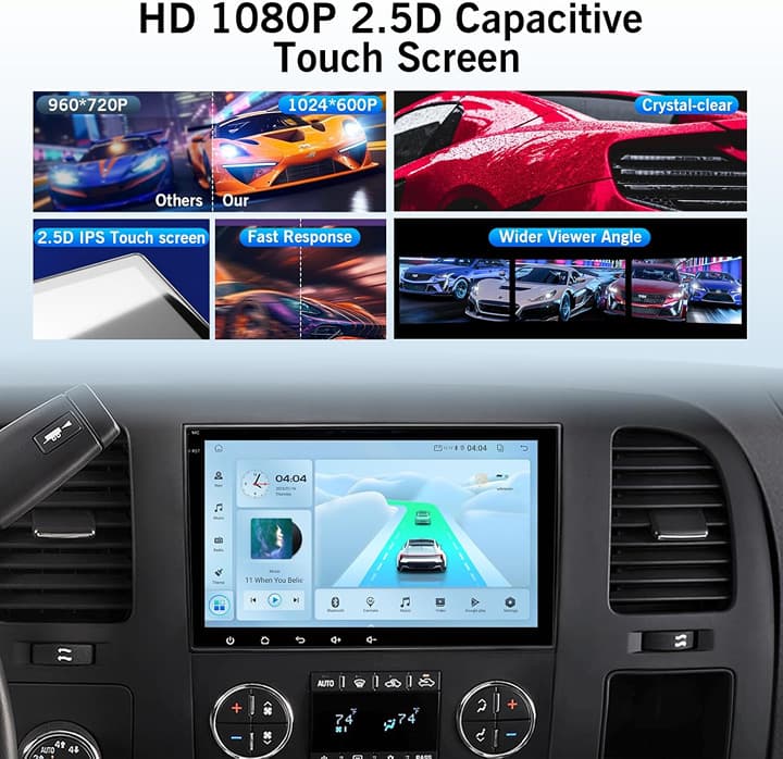 Android 13 8-Core 8" Car Stereo for Chevy Silverado/GMC Sierra/Buick Enclave - Thumbnail 3