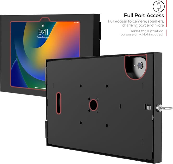 Anti-Theft Wall Mount for iPad 10th Gen 10.9" & A16 11" – Lockable Tablet Holder - Thumbnail 6