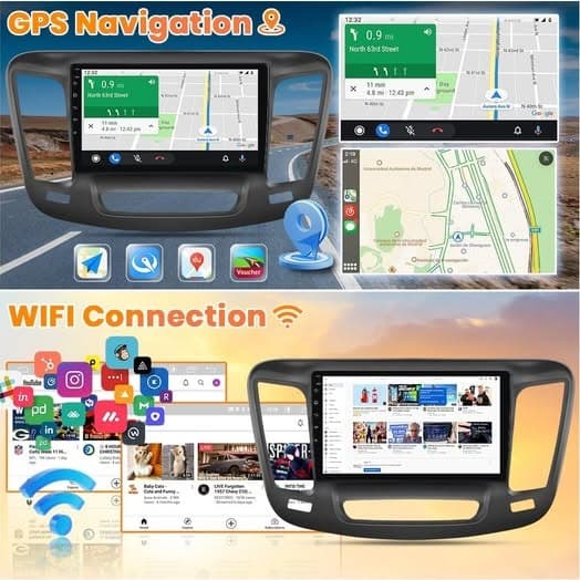 AWESAFE 9" Android 13 Touch Car Stereo for Chrysler 200/200C 2015–2017 with CarP - Thumbnail 5