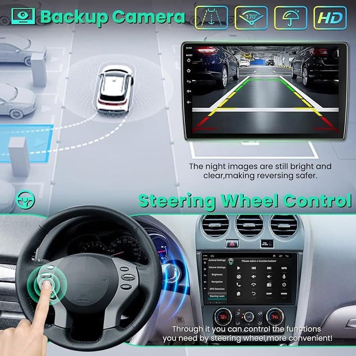 Nissan Altima 2008-2012 Car Stereo, 9" Touchscreen, Wireless CarPlay - Thumbnail 4