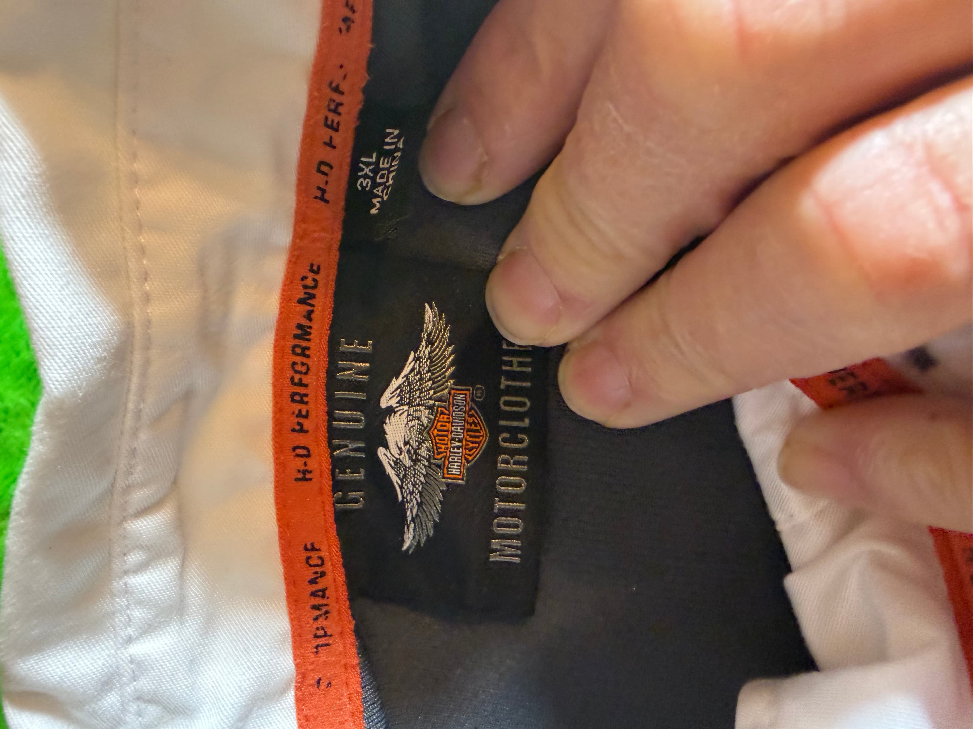 Harley Davidson H-D Performance #1 Skull Shirt Mens 3XL White Gray Colorblock - Thumbnail 3