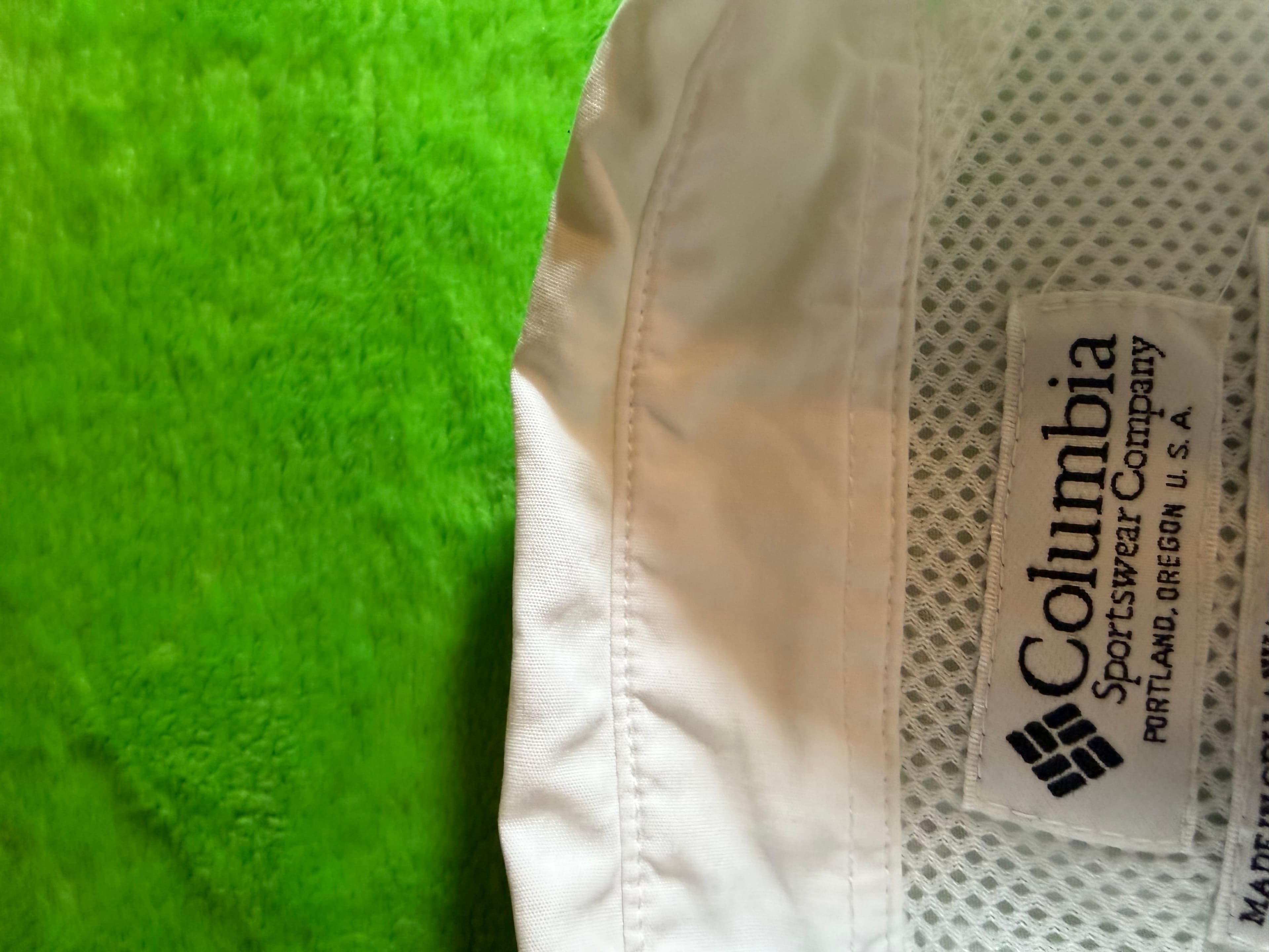 Columbia PFG Fishing Shirt Mens Medium White Long Sleeve Vented Button Up Cotton - Thumbnail 6