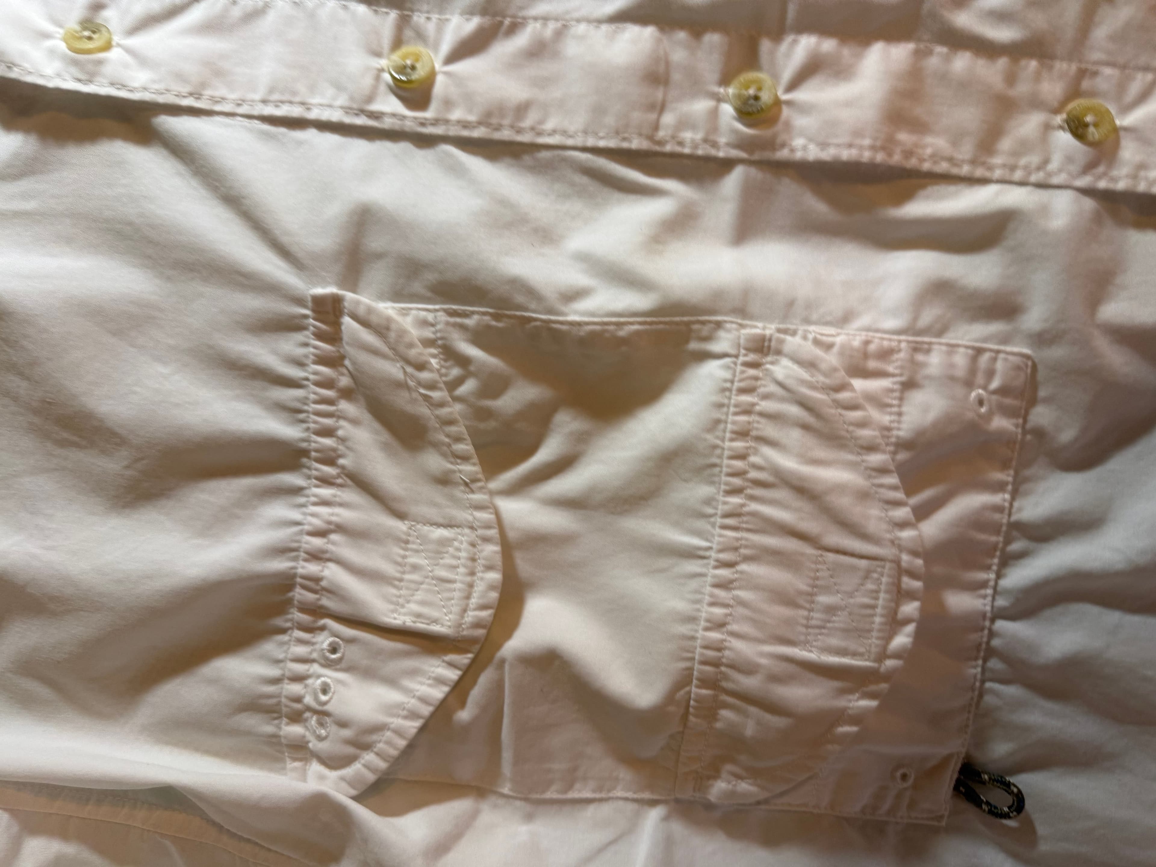 Columbia PFG Fishing Shirt Mens Medium White Long Sleeve Vented Button Up Cotton - Thumbnail 8