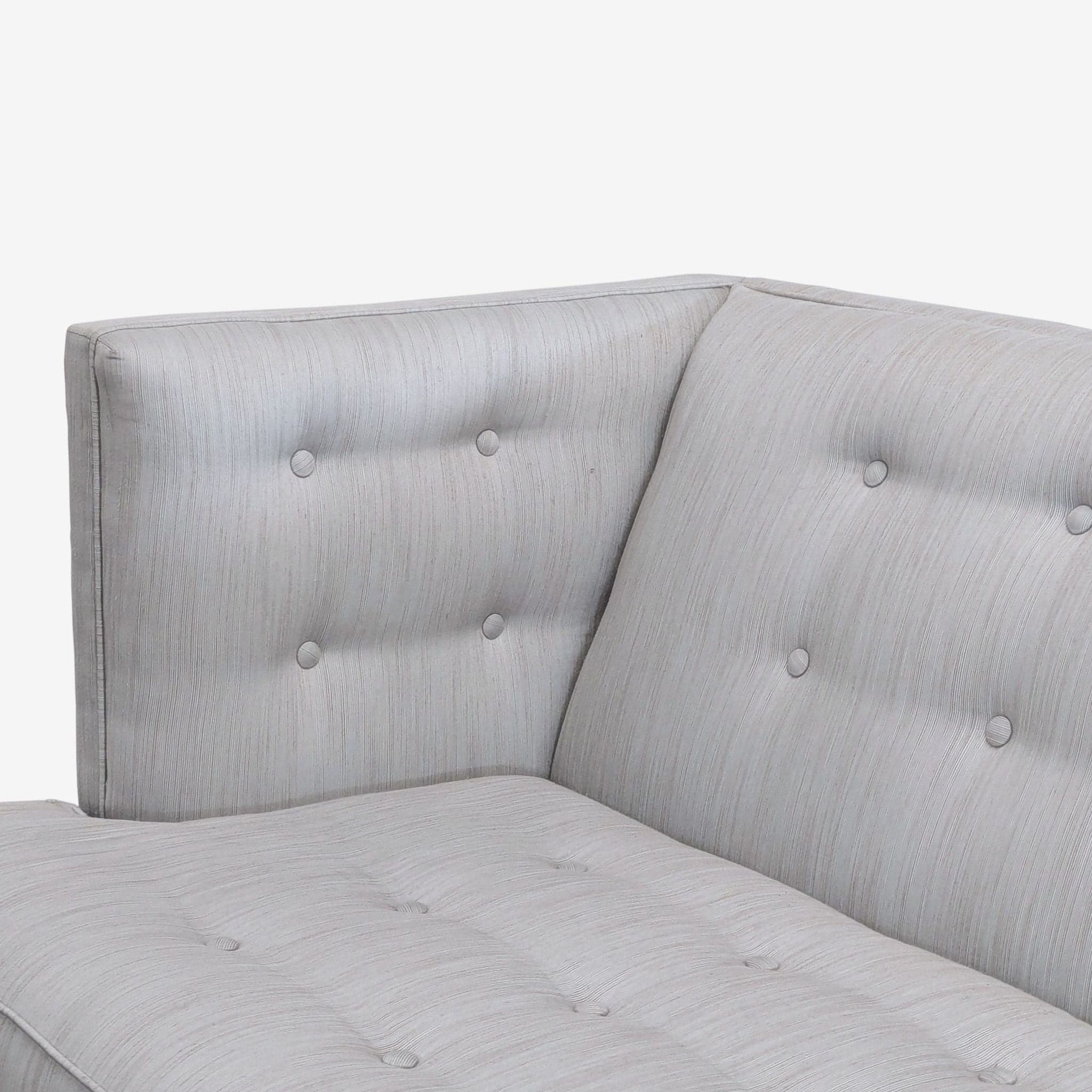 Jonathan Adler Modern 3-Seat Sofa in Light Grey Upholstery - Thumbnail 3