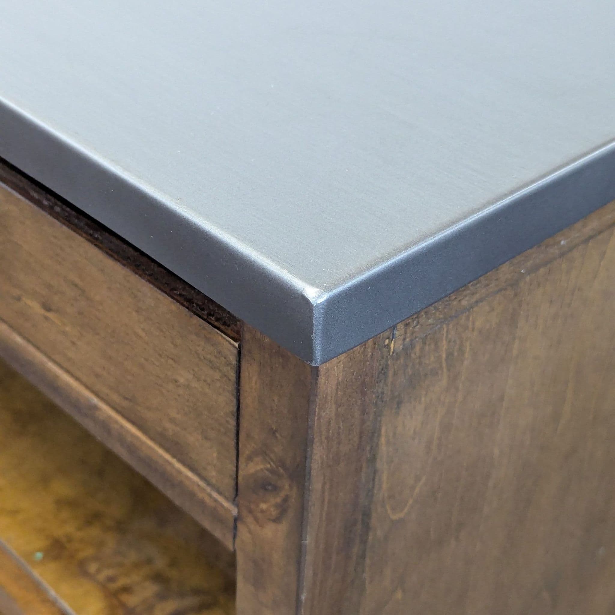 World Market Wood and Metal Media Console - Thumbnail 4
