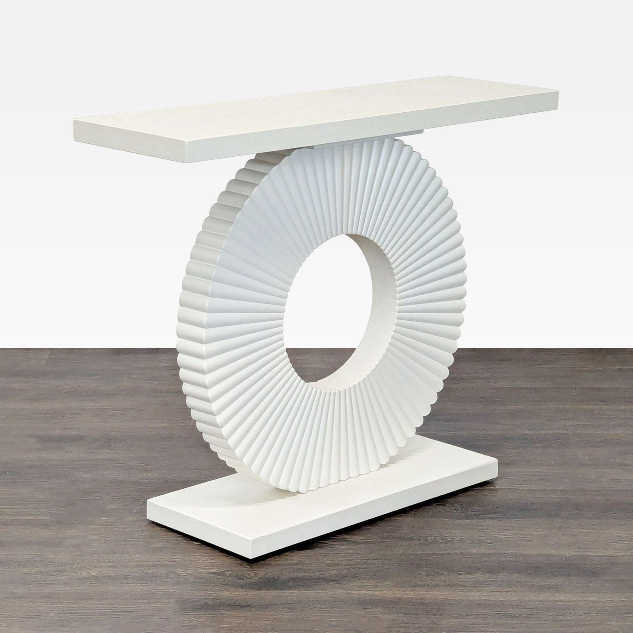 Tribesigns Modern Console with Geometric Base - Thumbnail 2
