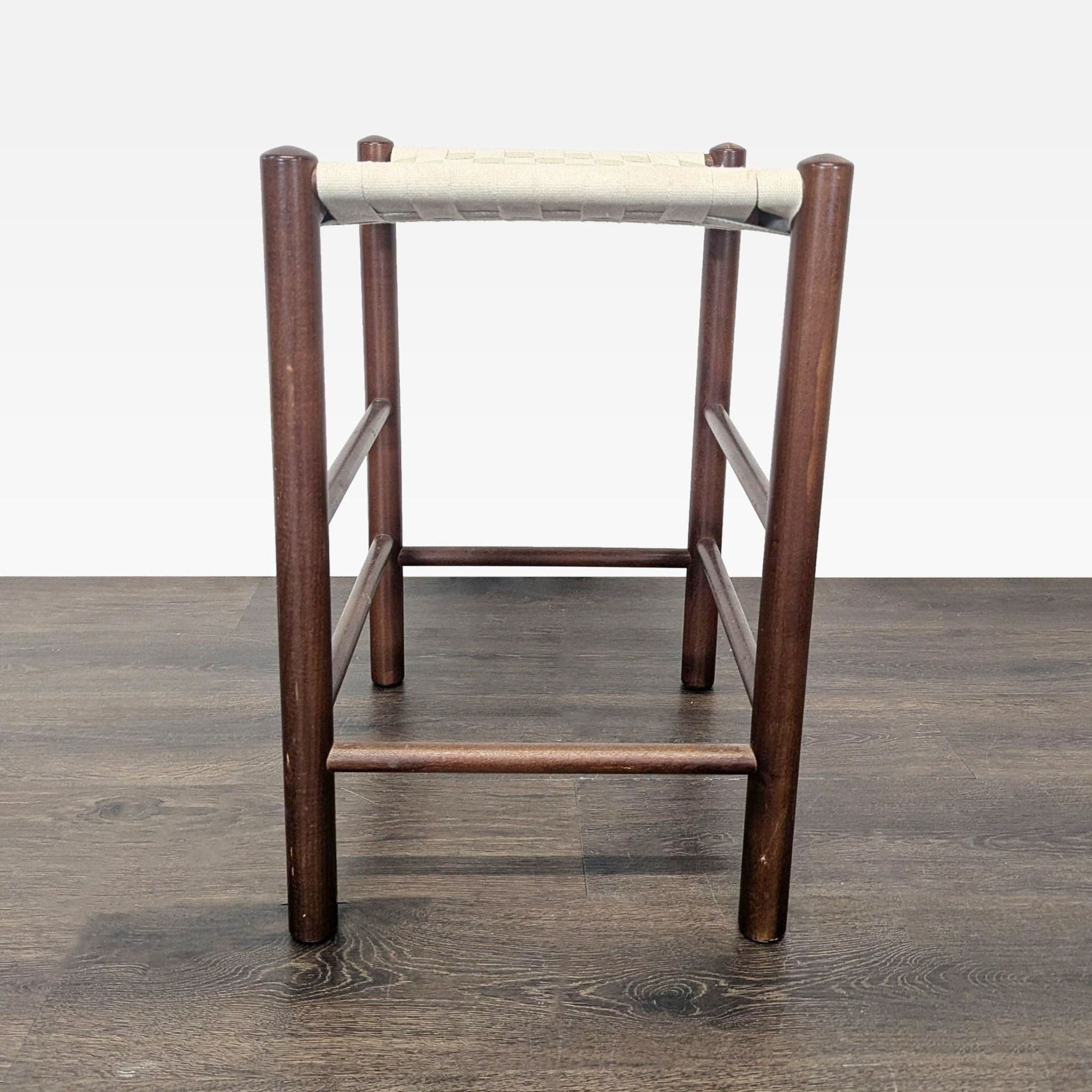 Wood Bench with Webbing Top - Thumbnail 3