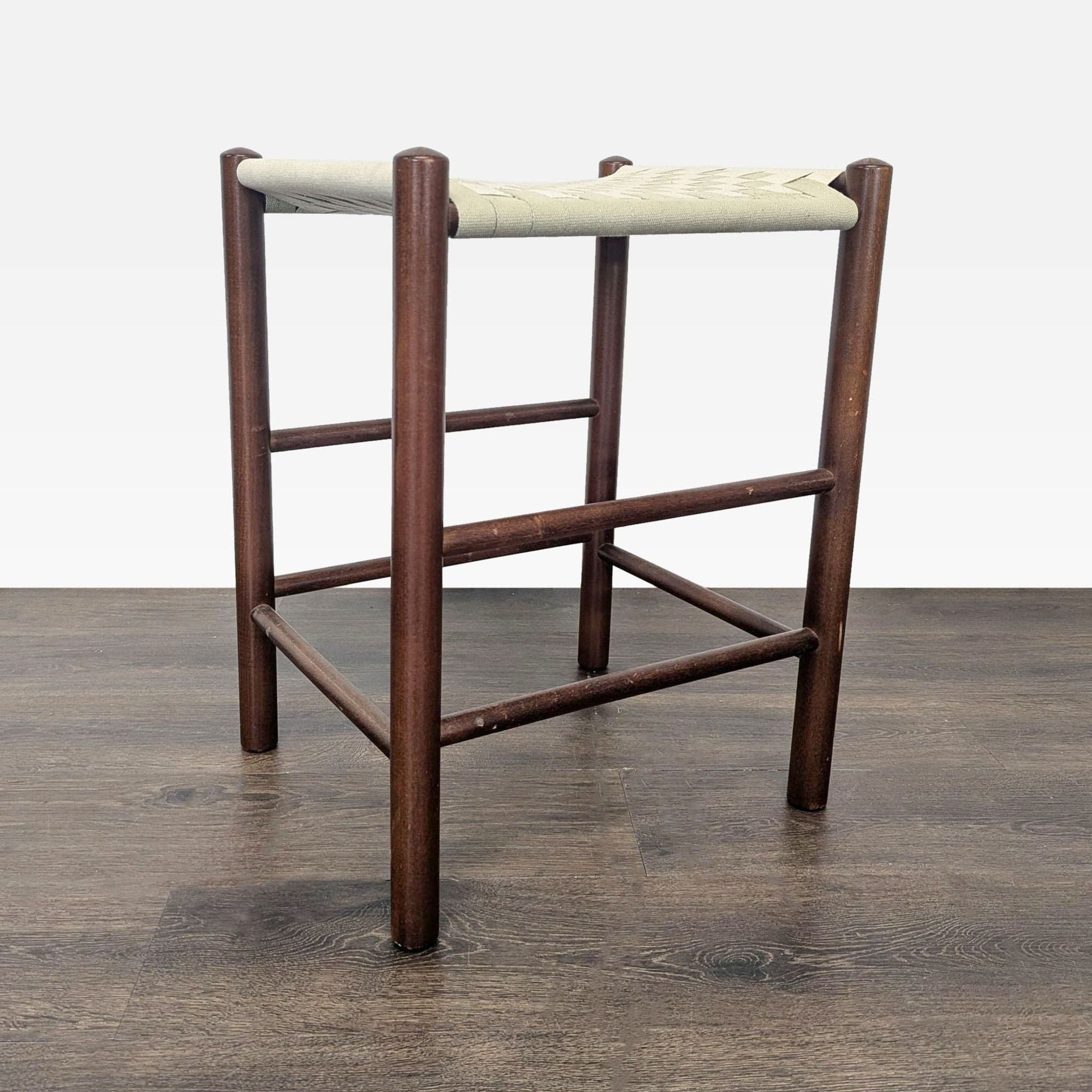 Wood Bench with Webbing Top - Thumbnail 2