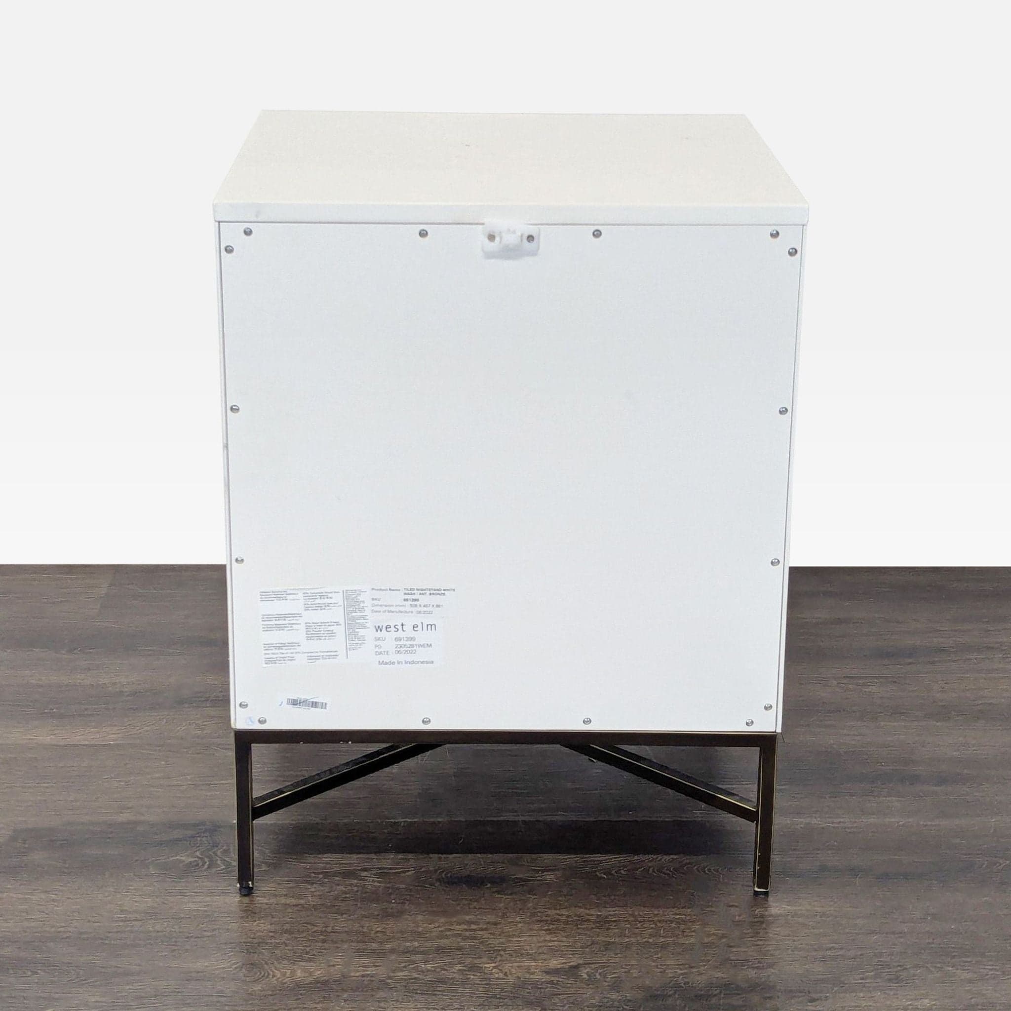 West Elm Wood Tiled Nightstand - Thumbnail 8