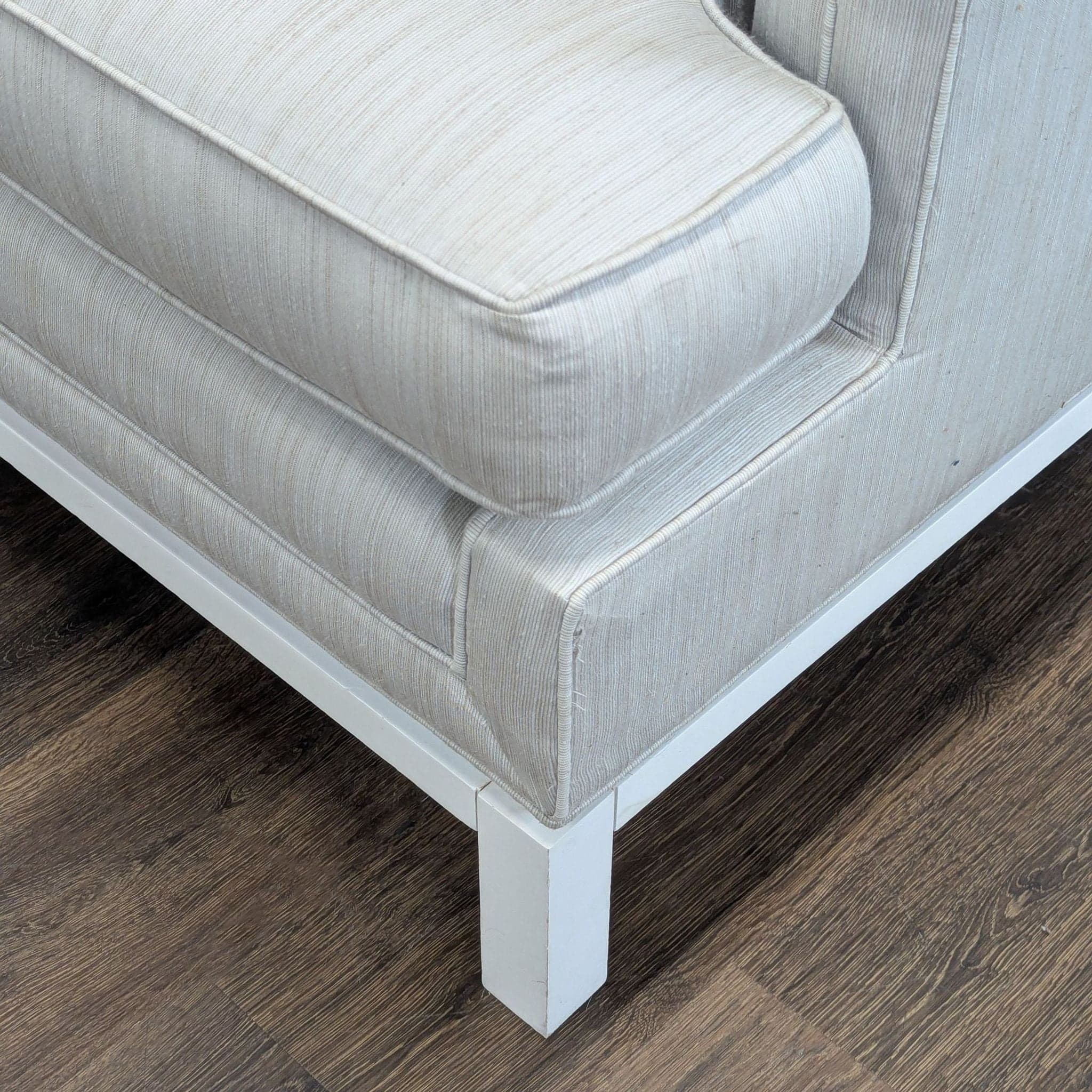 Jonathan Adler Modern 3-Seat Sofa in Light Grey Upholstery - Thumbnail 4