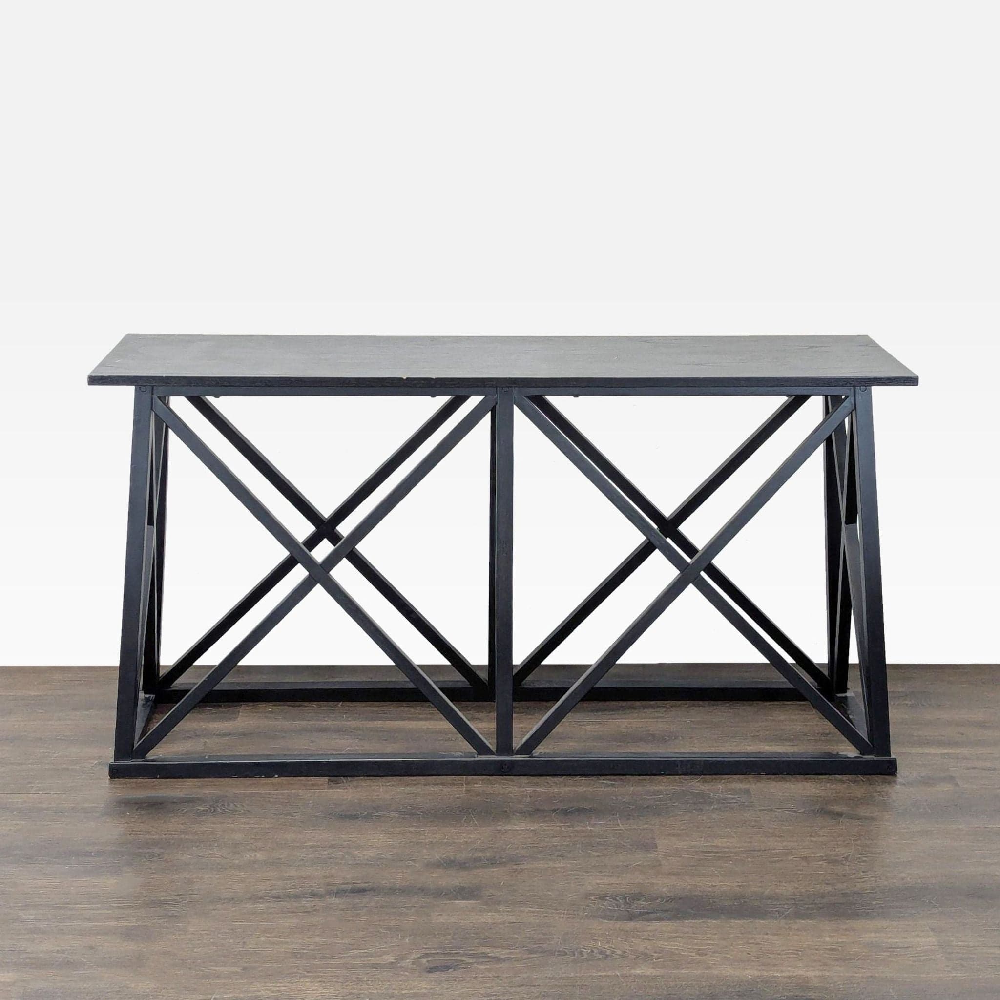 Target Wood Geometric Frame Console Table - Thumbnail 4