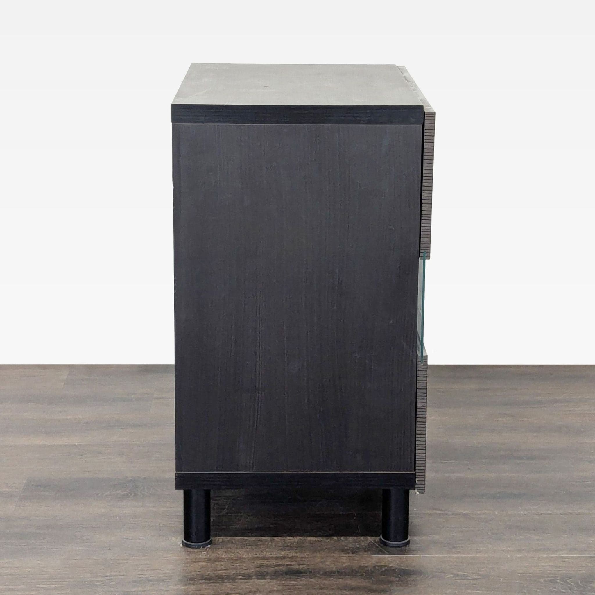 Three Shelf Nightstand with Cabinet Doors - Thumbnail 7