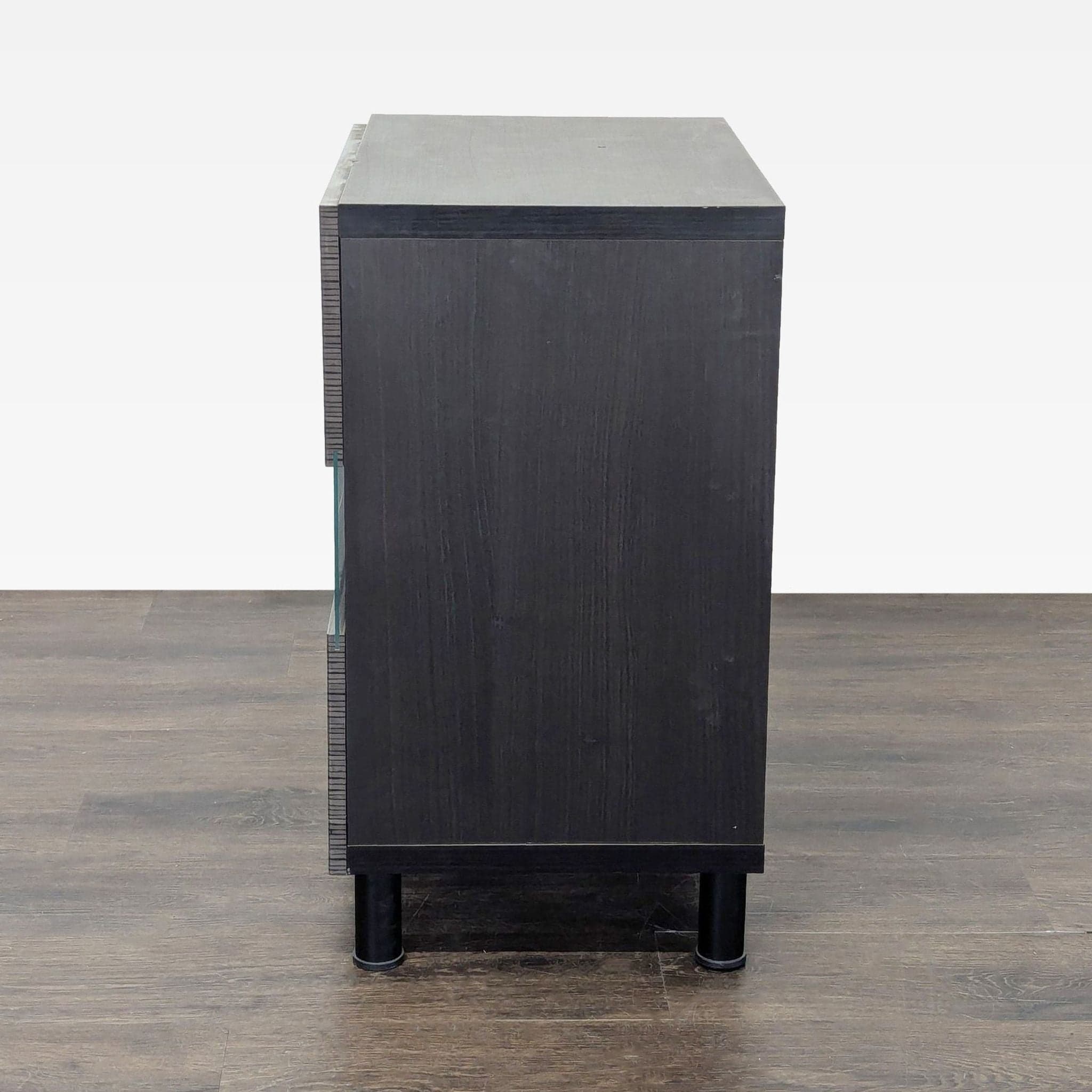 Three Shelf Nightstand with Cabinet Doors - Thumbnail 5