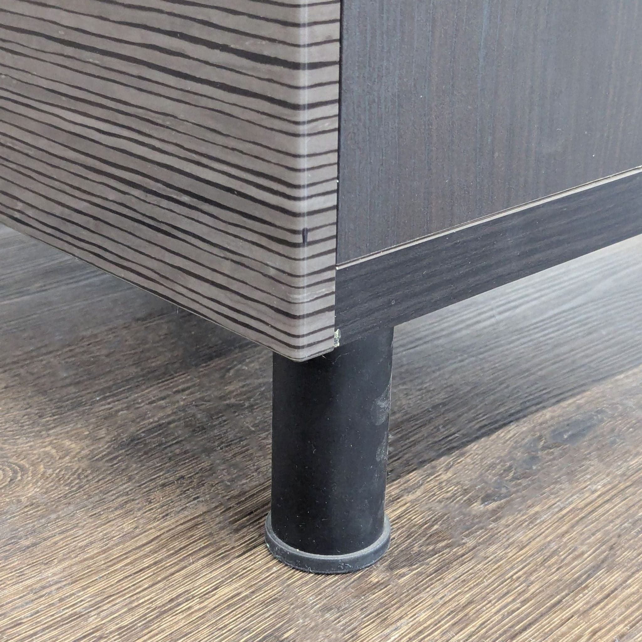 Three Shelf Nightstand with Cabinet Doors - Thumbnail 4