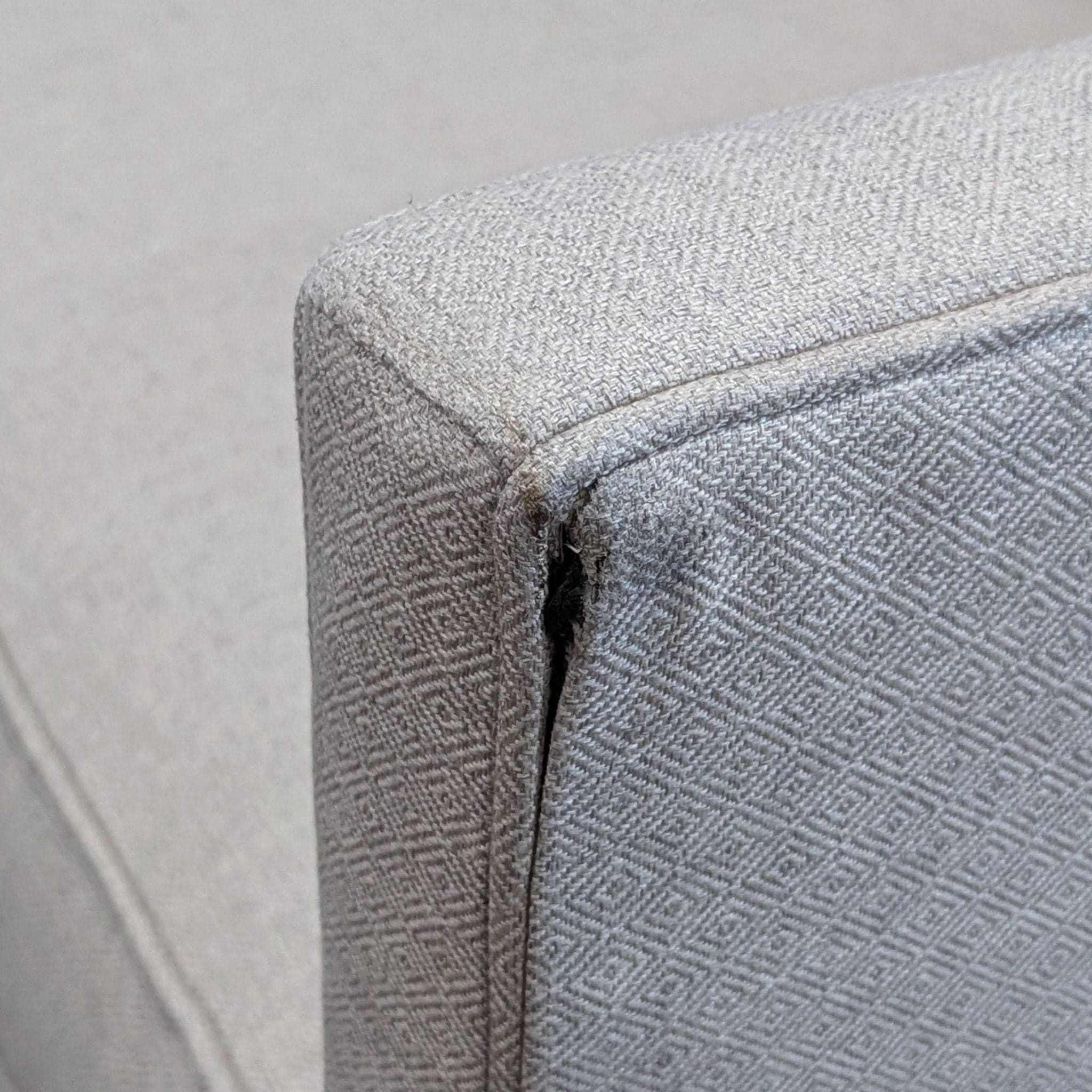 Crate & Barrel 3-Seat Modern Light Cream Sofa - Thumbnail 8