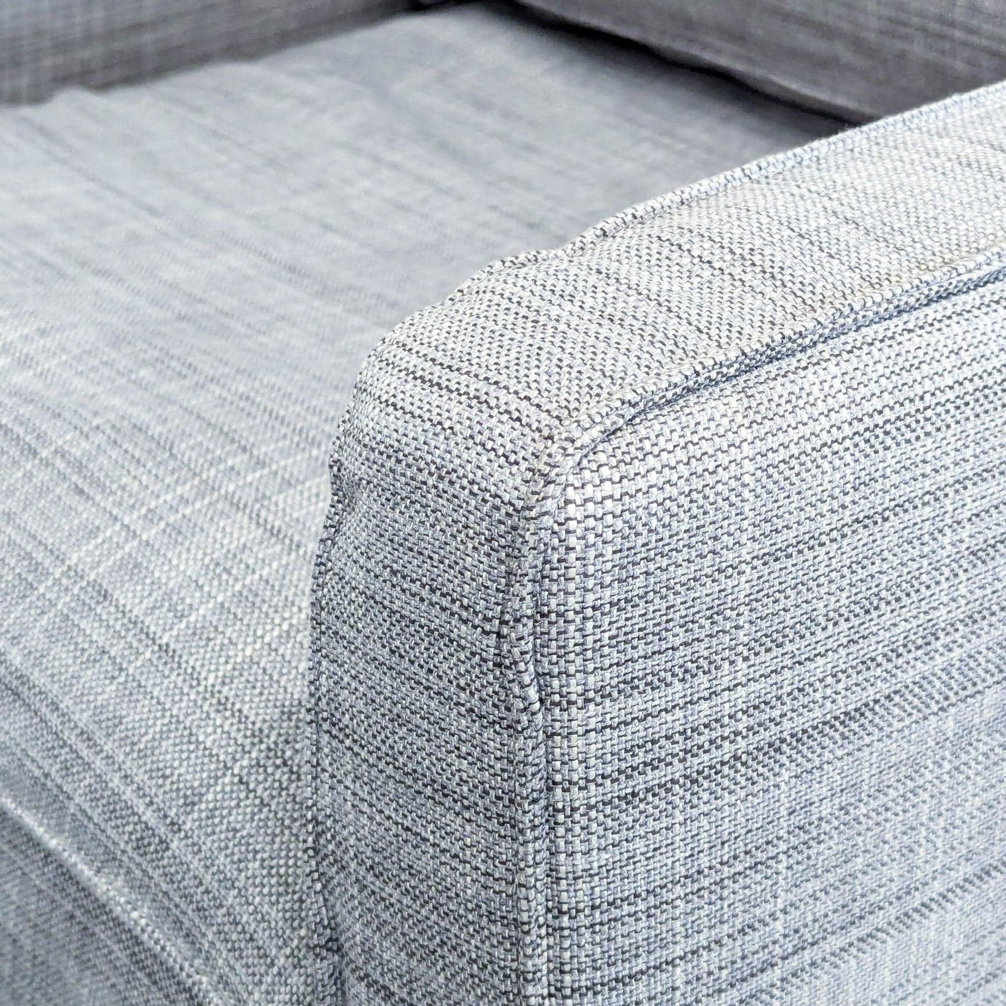 Ikea Lounge Chair with Metal Legs - Modern Gray Fabric - Thumbnail 6